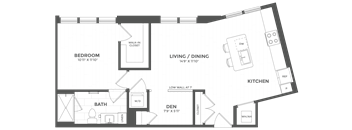 A floor plan of a building with multiple rooms and corridors.