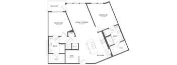 A map of a parking lot with various sections labeled.