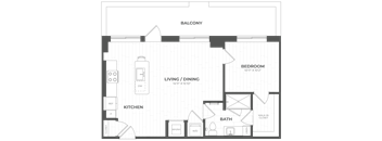 A floor plan of a building with rooms labeled in a foreign language.