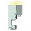 1 bedroom 1 bathroom floor plan C 1 bedroom 1 bathroom floor plan C at Centerra, San Jose, CA