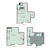 1 bedroom 1.5 bathroom floor plan H 1 bedroom 1.5 bathroom floor plan H at Centerra, San Jose, CA