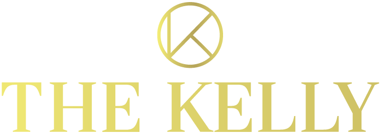 The Kelly logo with a gold circle and line through it.