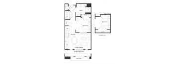 a black and white floor plan of a house