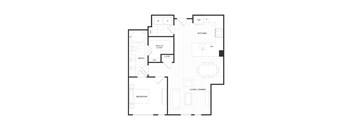a black and white floor plan of a house