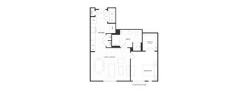 a black and white floor plan of a house