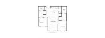 a black and white floor plan of a house