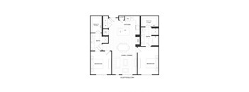 a black and white floor plan of a house