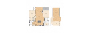 2 Bed/2 Bath Loft-B3L
