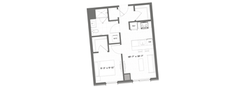 a floor plan of a small apartment