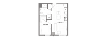 a floor plan of a small apartment