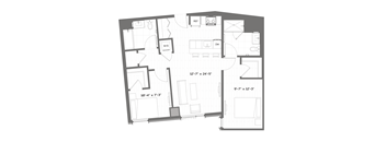 a floor plan of a small apartment