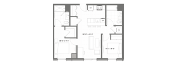 a floor plan of a small apartment