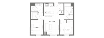 a floor plan of a small apartment