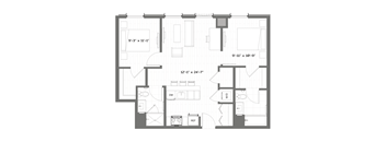 a floor plan of a small apartment