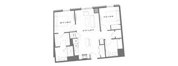 a floor plan of a small apartment