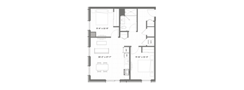 a floor plan of a small apartment