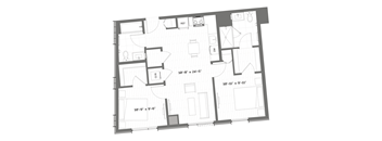 a black and white floor plan of a house