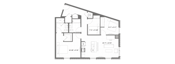 a floor plan of a small apartment
