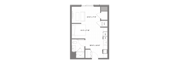 a floor plan of a small apartment