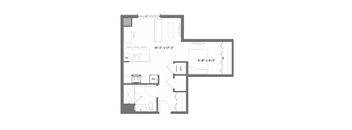 a floor plan of a small apartment