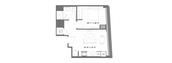 a floor plan of a small apartment