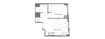 a floor plan of a small apartment