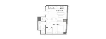 a floor plan of a small apartment