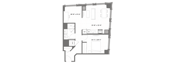 a floor plan of a small apartment