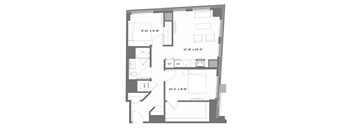 a floor plan of a small apartment