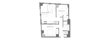 a floor plan of a small apartment