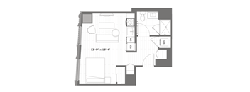a floor plan of a small apartment