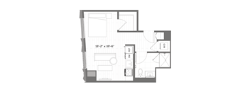 a floor plan of a small apartment