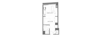 a floor plan of a small apartment