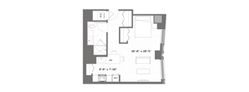 a floor plan of a small apartment