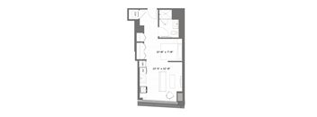 a floor plan of a small apartment