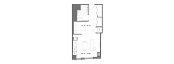 a floor plan of a small apartment