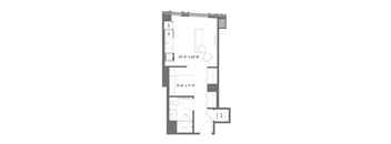 a floor plan of a small apartment