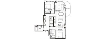 2 Bed/2 Bath-B2