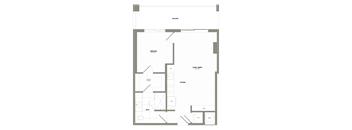 a floor plan of a bedroom apartment