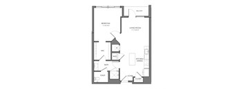 bedroom floor plan | apartments in garland tx | the mille brookhaven apartment homes