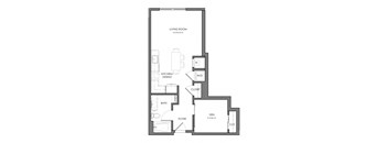 a floor plan of a bedroom apartment