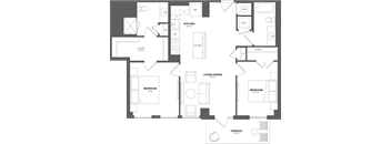 a floor plan of a house