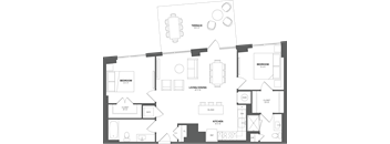 a black and white floor plan of a house