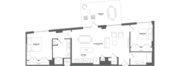 a black and white floor plan of a house
