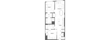 a floor plan of the apartment