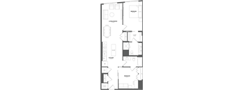a floor plan for a small house