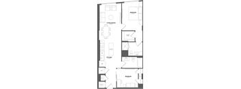 a floor plan of the apartment