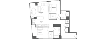 a floor plan of a house