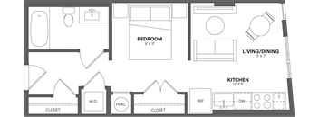 a floor plan of a small apartment