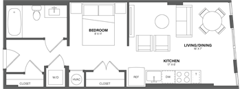 a floor plan of a small apartment